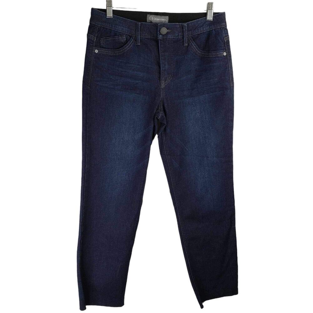 Democracy Jeans Ab Technology Women's Size 8 Dark Wash Skinny Leg High Rise